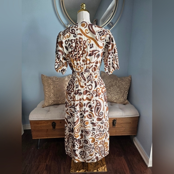 Fifteen Twenty Poppy Shirred Waist Dress - Picture 5 of 9